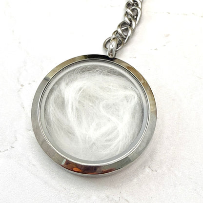Double Sided Cotton 2nd Wedding Anniversary Keyring Handmade