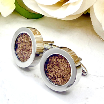 Statement Wood Anniversary Cufflinks