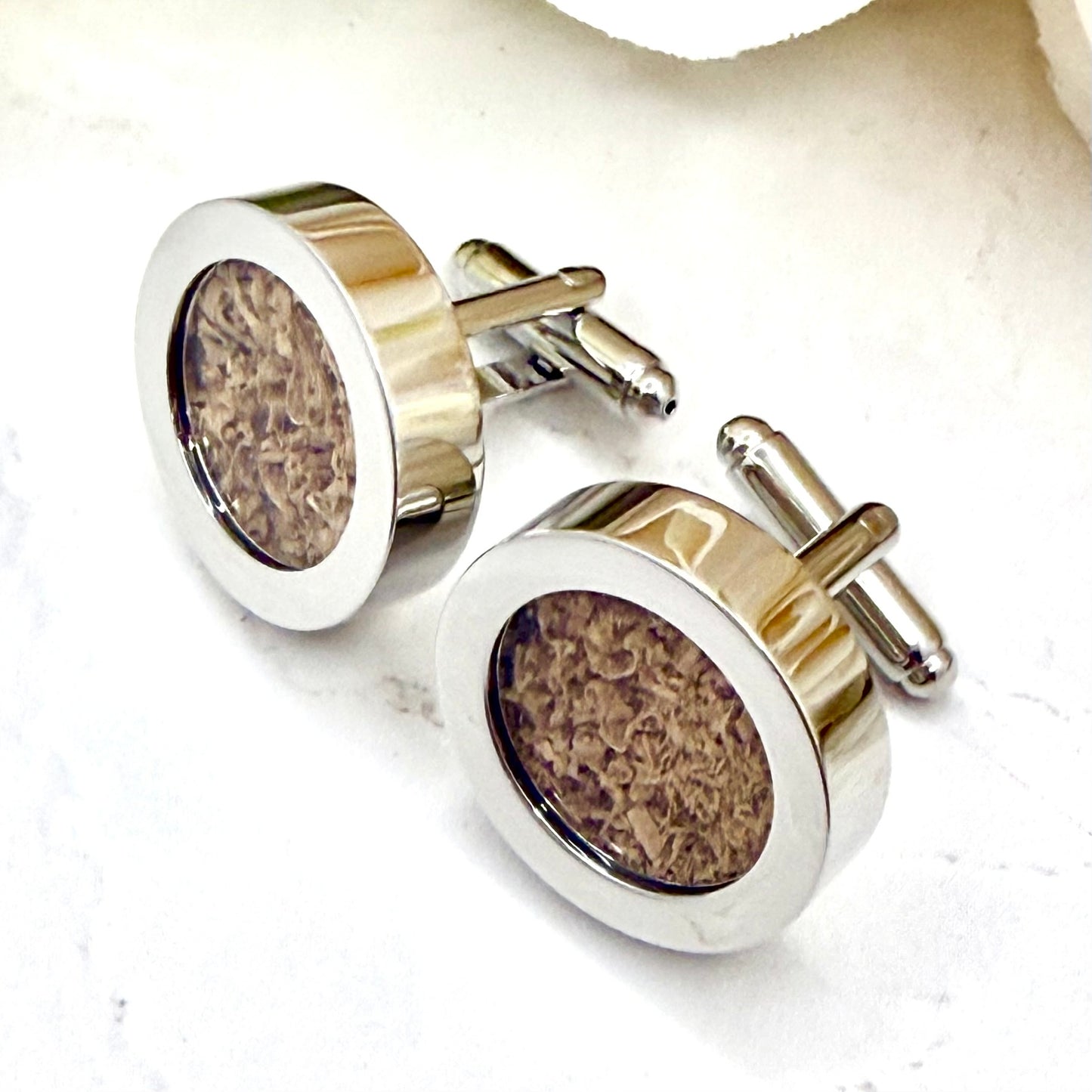 Statement Wood Anniversary Cufflinks