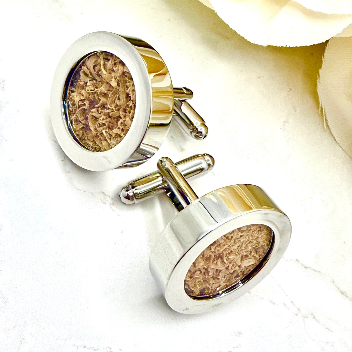 Statement Wood Anniversary Cufflinks