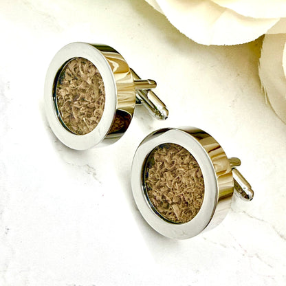Statement Wood Anniversary Cufflinks