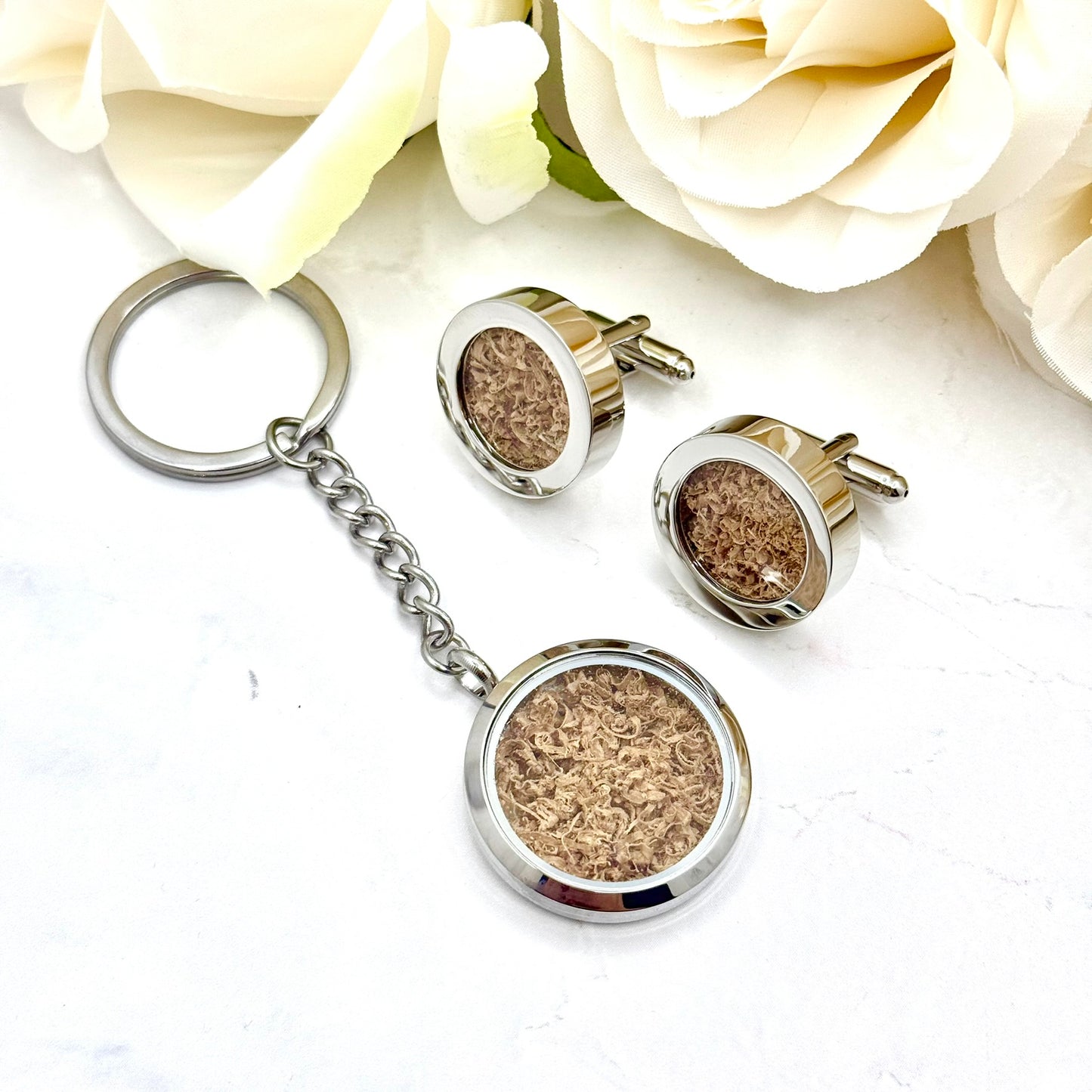 Statement Wood Anniversary Keyring