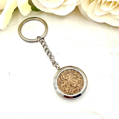 Statement Wood Anniversary Keyring