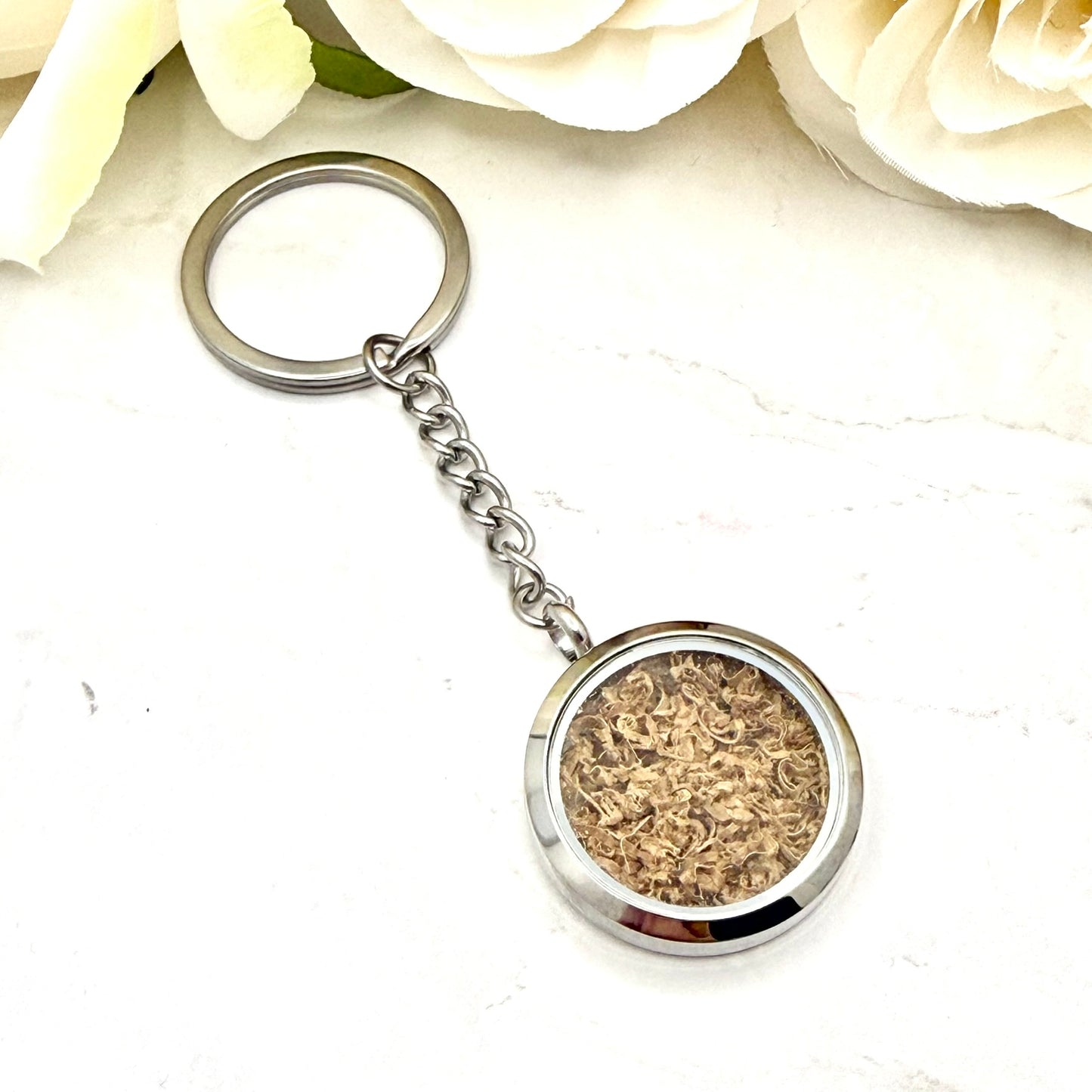 Statement Wood Anniversary Keyring