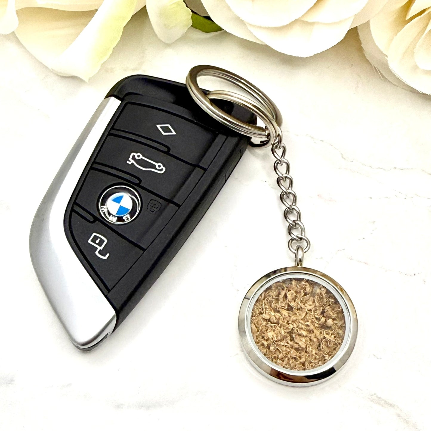 Statement Wood Anniversary Keyring