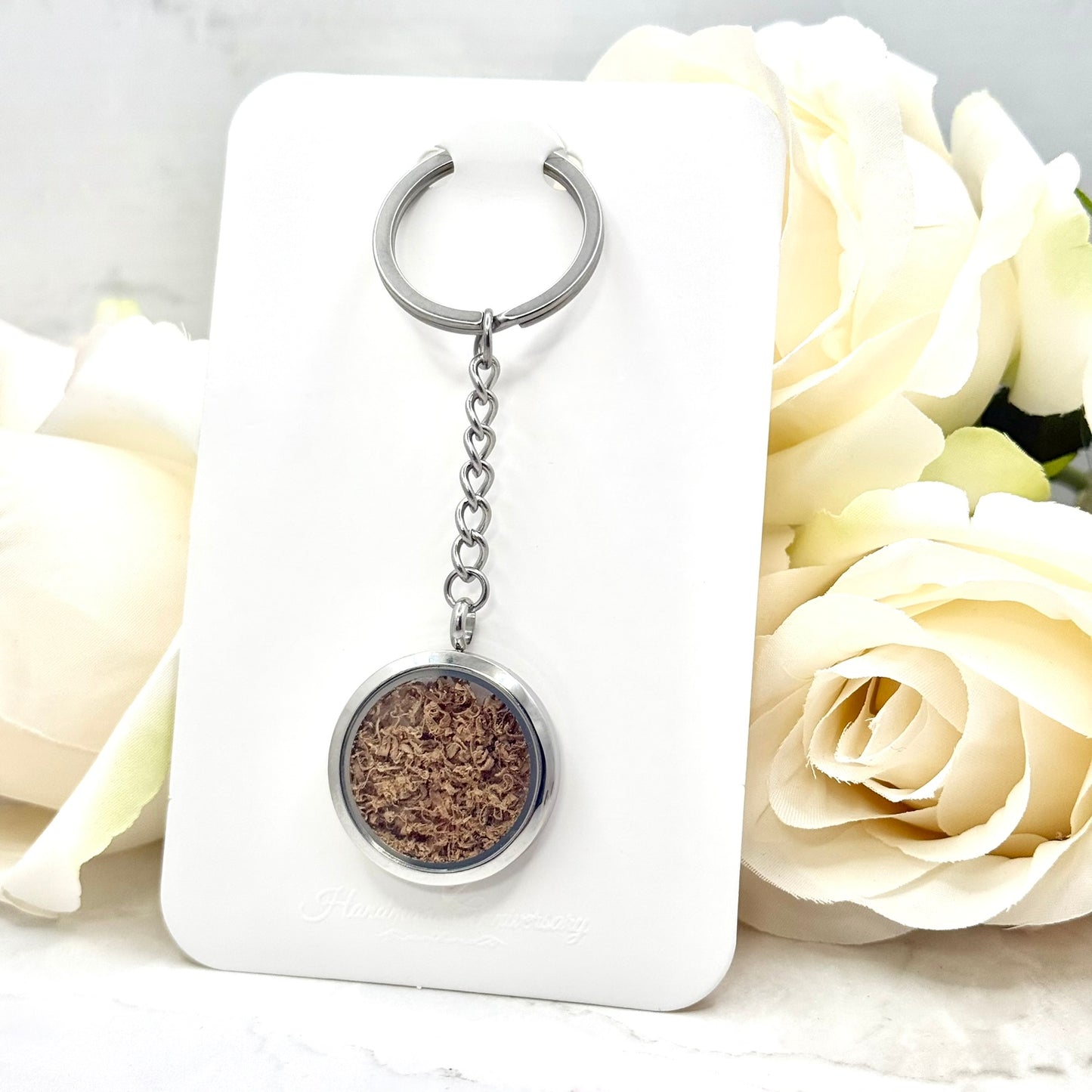 Statement Wood Anniversary Keyring
