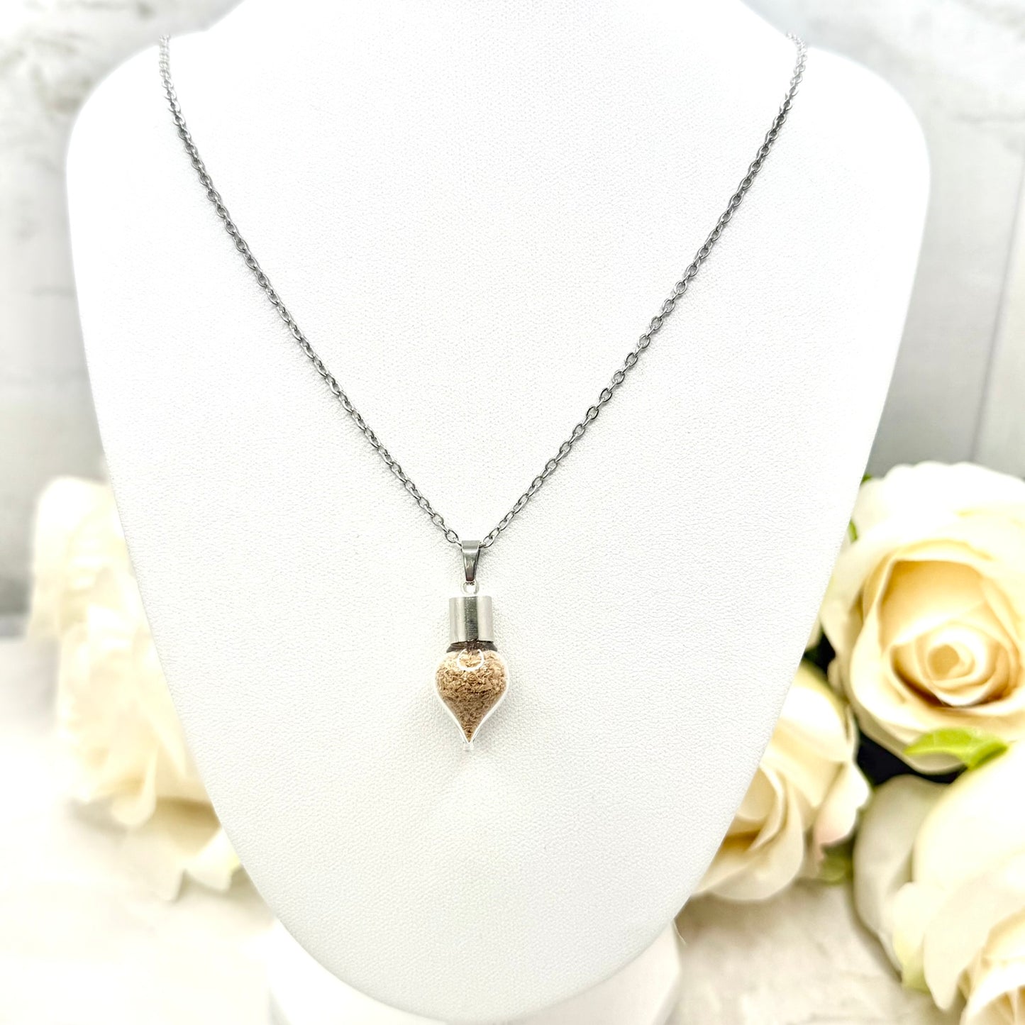 Wood Anniversary Pendant & Earring Set | Choice of Stud or Huggie Earrings