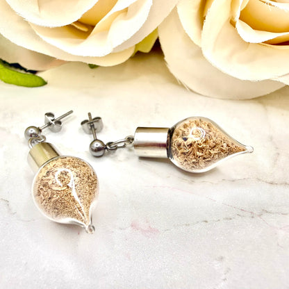 Wood Anniversary Pendant & Earring Set | Choice of Stud or Huggie Earrings