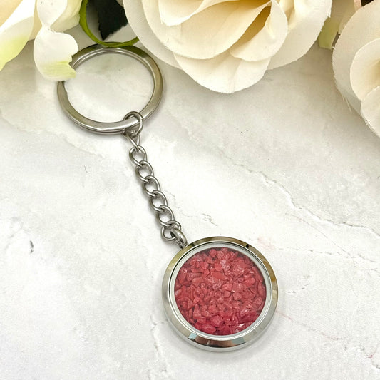 Coral Anniversary Statement Keyring
