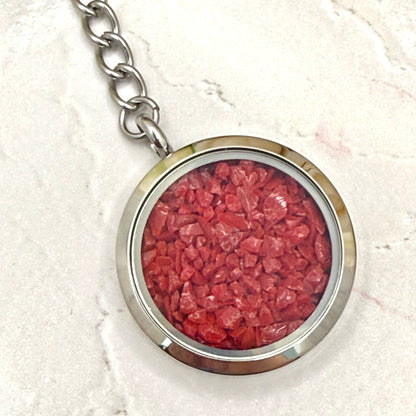 Coral Anniversary Statement Keyring
