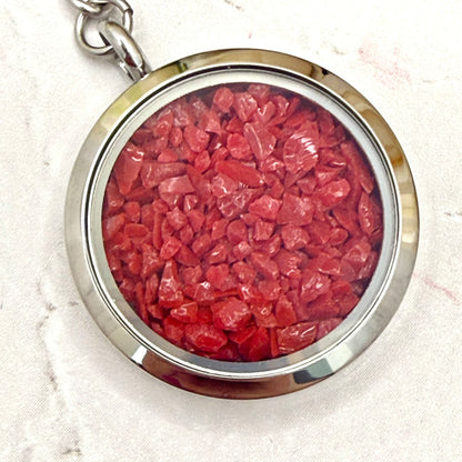 Coral Anniversary Statement Keyring