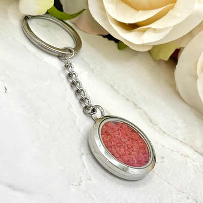 Coral Anniversary Statement Keyring