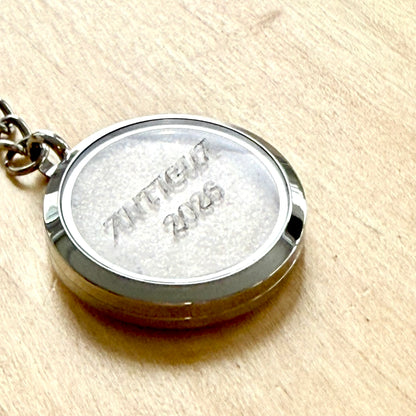 Luxury Personalised Honeymoon Sand Keyring