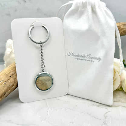 Luxury Personalised Honeymoon Sand Keyring