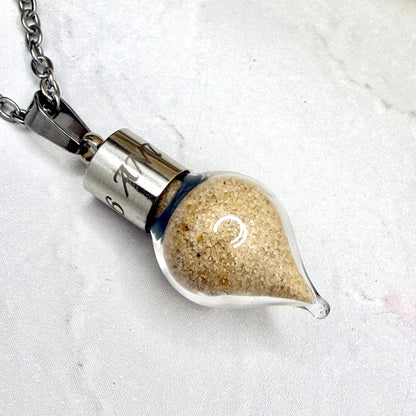 Luxury Personalised Honeymoon Sand Pendant