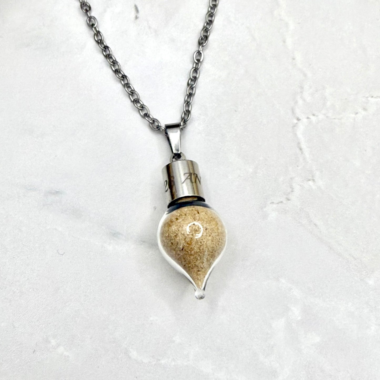 Luxury Personalised Honeymoon Sand Pendant