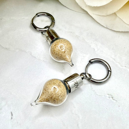 Luxury Personalised Honeymoon Sand Pendant & Earrings Set