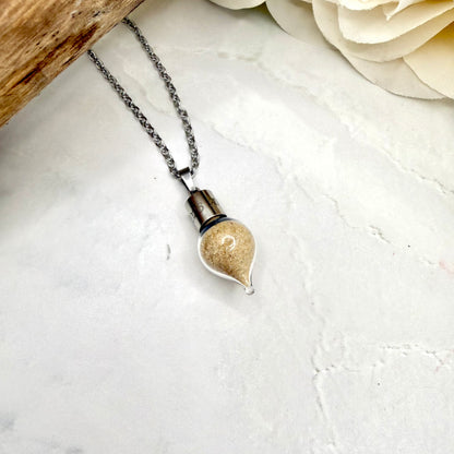 Luxury Personalised Honeymoon Sand Pendant