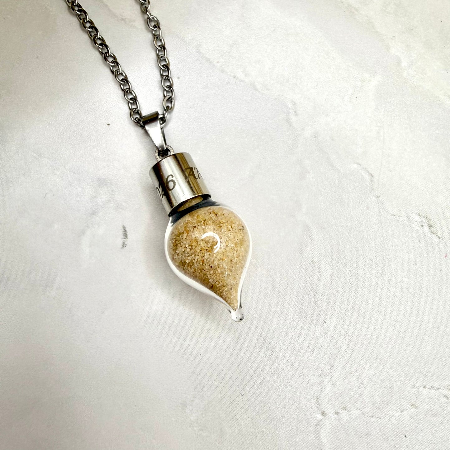 Luxury Personalised Honeymoon Sand Pendant