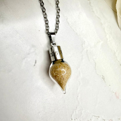 Luxury Personalised Honeymoon Sand Pendant