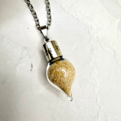 Luxury Personalised Honeymoon Sand Pendant