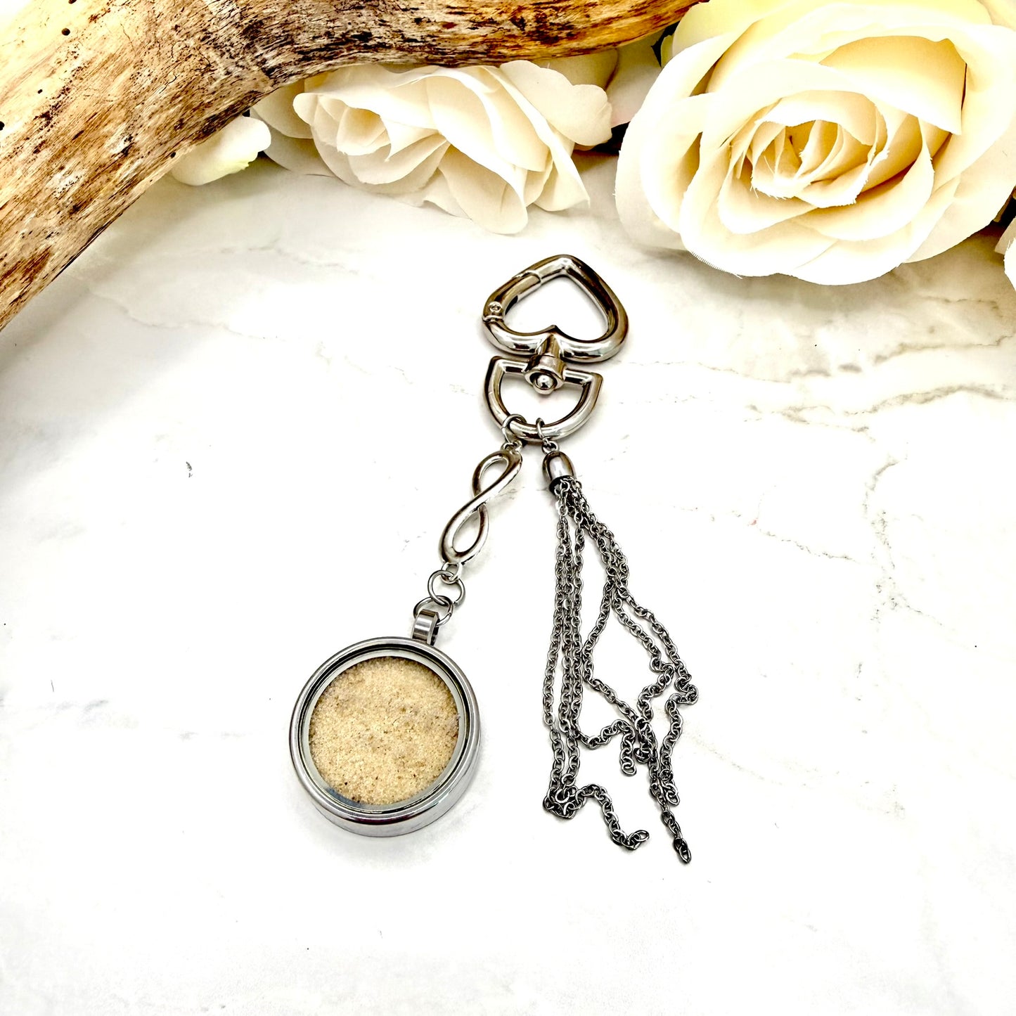 Luxury Personalised Honeymoon Sand Bag Charm