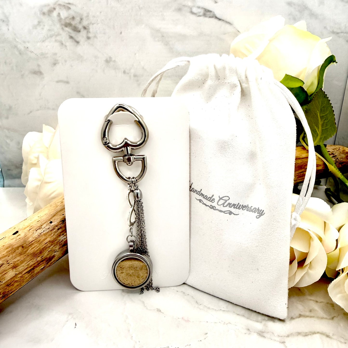 Luxury Personalised Honeymoon Sand Bag Charm