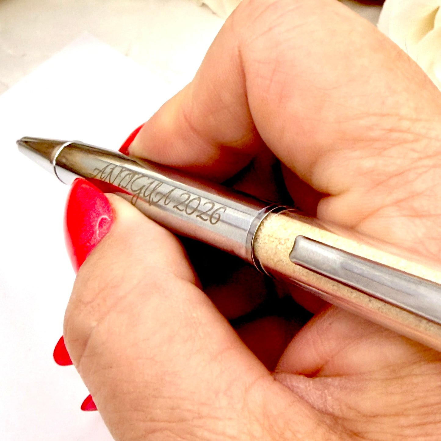 Personalised Honeymoon Sand Ballpoint Pen & Box