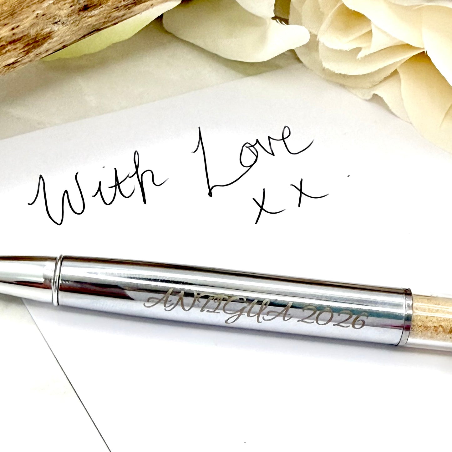Personalised Honeymoon Sand Ballpoint Pen & Box