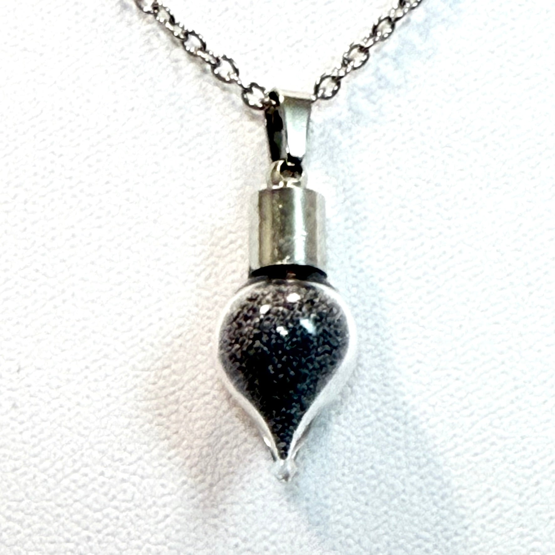 Iron 6th Anniversary Drop Pendant & Necklace Jewellery Set Handmade-Pendant & Earrings-Handmadeanniversary-Handmade Anniversary