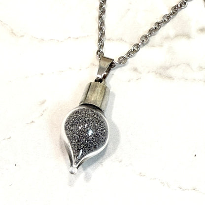 Iron 6th Anniversary Drop Pendant & Necklace Jewellery Set Handmade-Pendant & Earrings-Handmadeanniversary-Handmade Anniversary