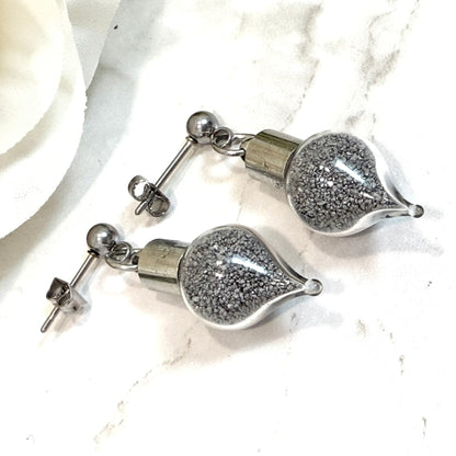 Iron 6th Anniversary Stud Earrings Handmade-Pendant & Earrings-Handmadeanniversary-Handmade Anniversary