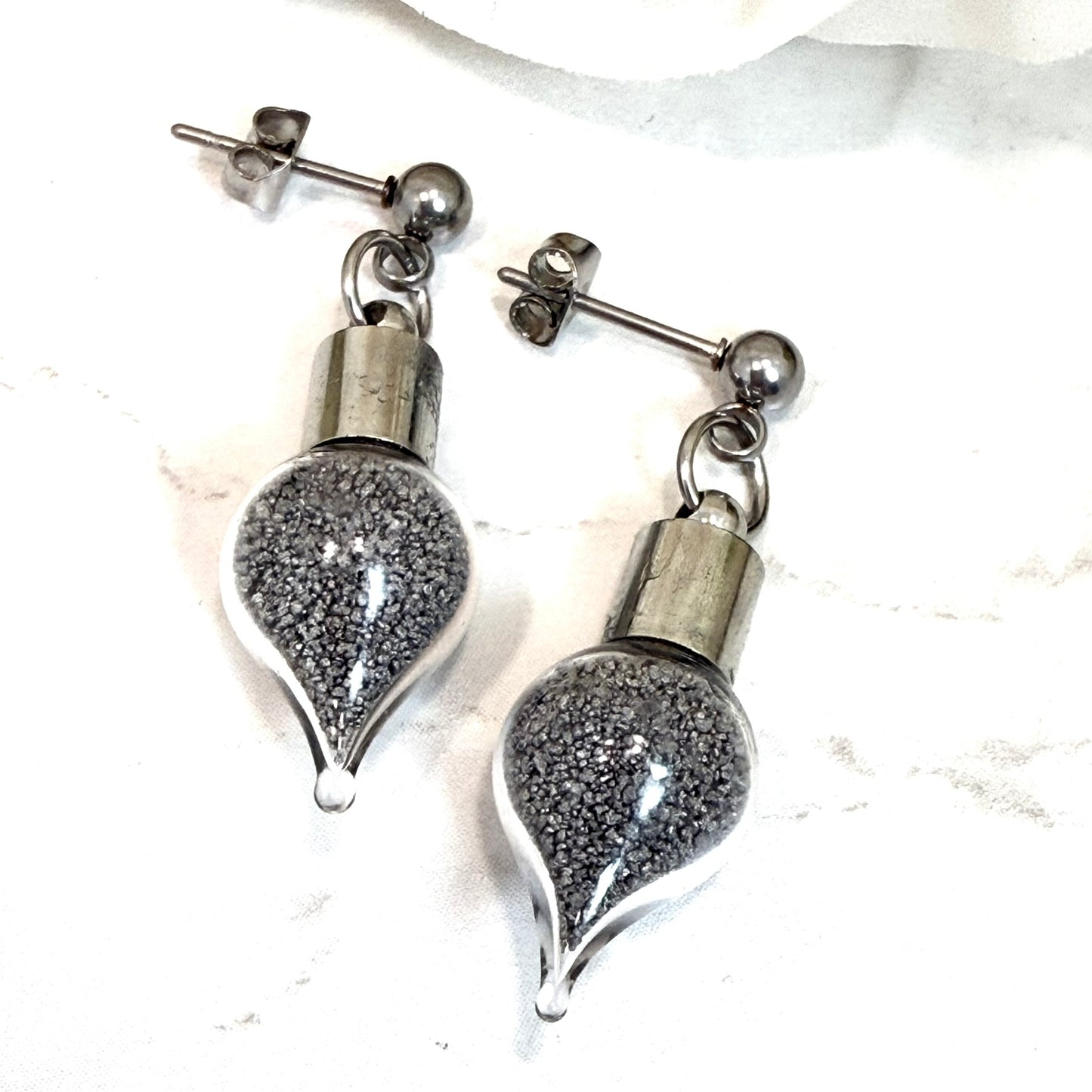 Iron 6th Anniversary Stud Earrings Handmade-Pendant & Earrings-Handmadeanniversary-Earrings Only-Handmade Anniversary