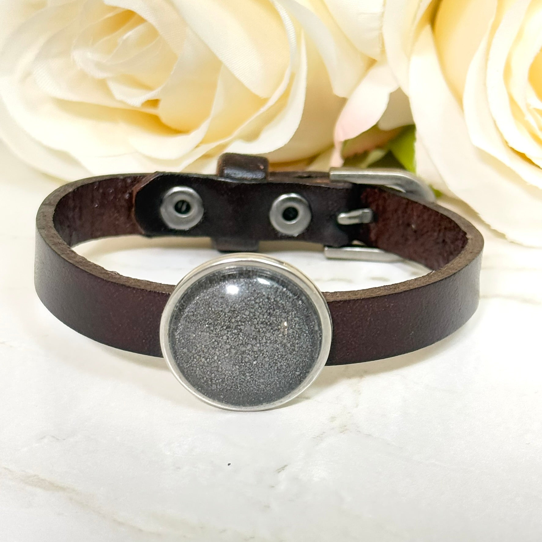 Iron Leather Cuff Bracelet 6th Anniversary Handmade-Bangle-Handmadeanniversary-Handmade Anniversary