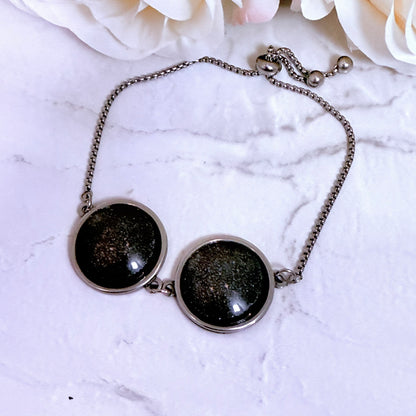 Iron Multilink Bracelet 6th Anniversary Stainless Steel Handmade-Bangle-Handmadeanniversary-Two settings-Handmade Anniversary