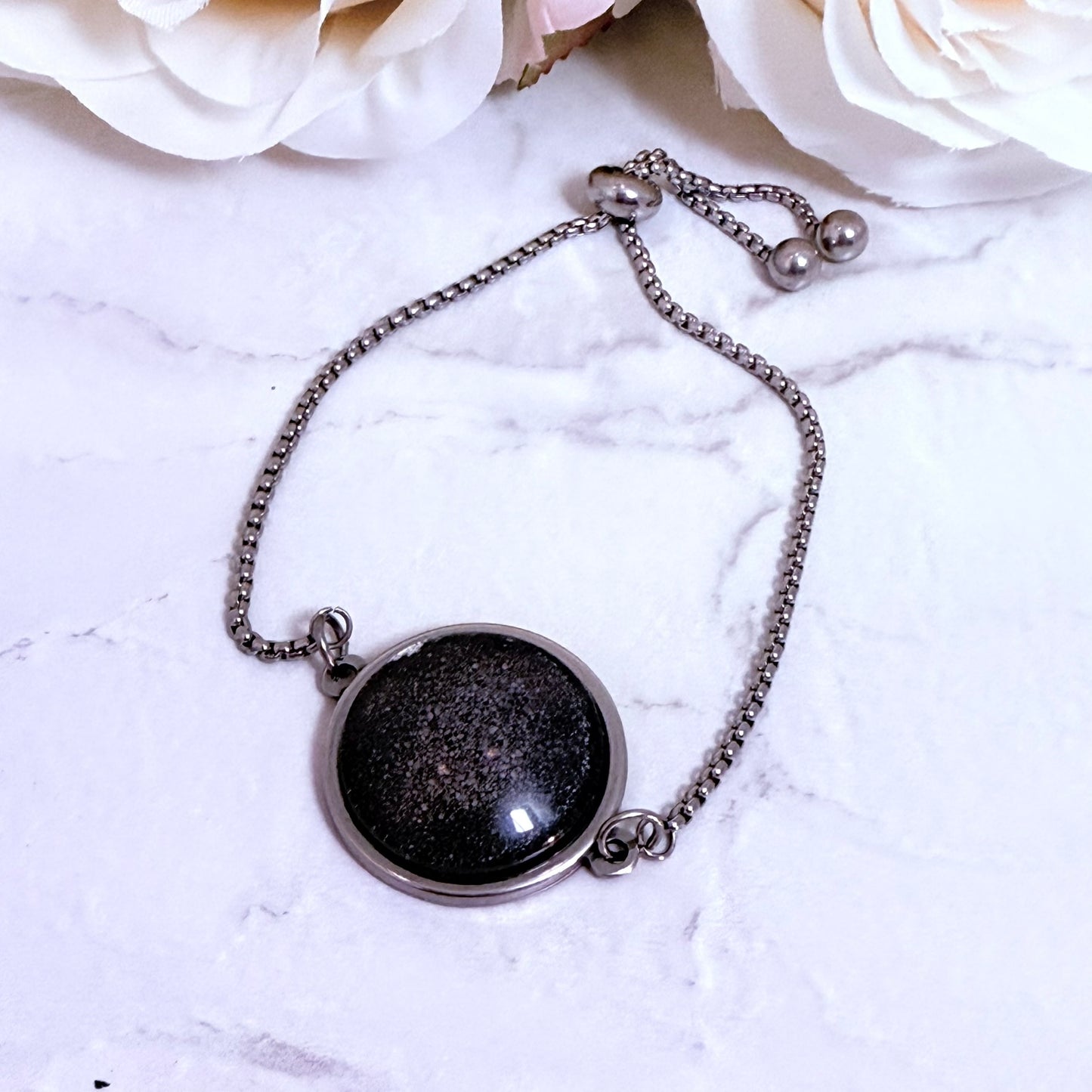 Iron Multilink Bracelet 6th Anniversary Stainless Steel Handmade-Bangle-Handmadeanniversary-One setting-Handmade Anniversary