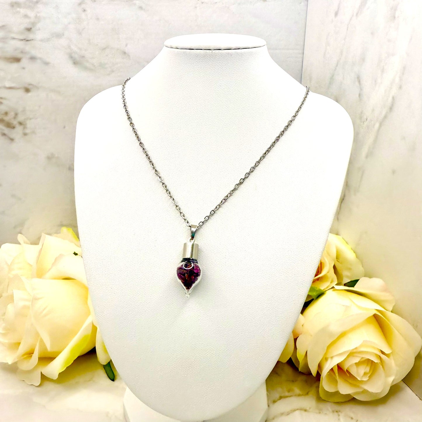 Luxury 40th Anniversary Jewellery Set – Pendant & Earrings with Natural Raw Ruby Chips | Elegant Ruby Gift for Her