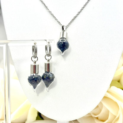 Luxury Sapphire Pendant – 45th Wedding Anniversary Necklace | Elegant Gift for Her