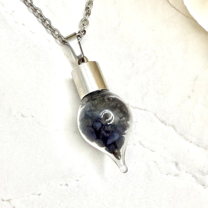 Luxury Sapphire Pendant – 45th Wedding Anniversary Necklace | Elegant Gift for Her