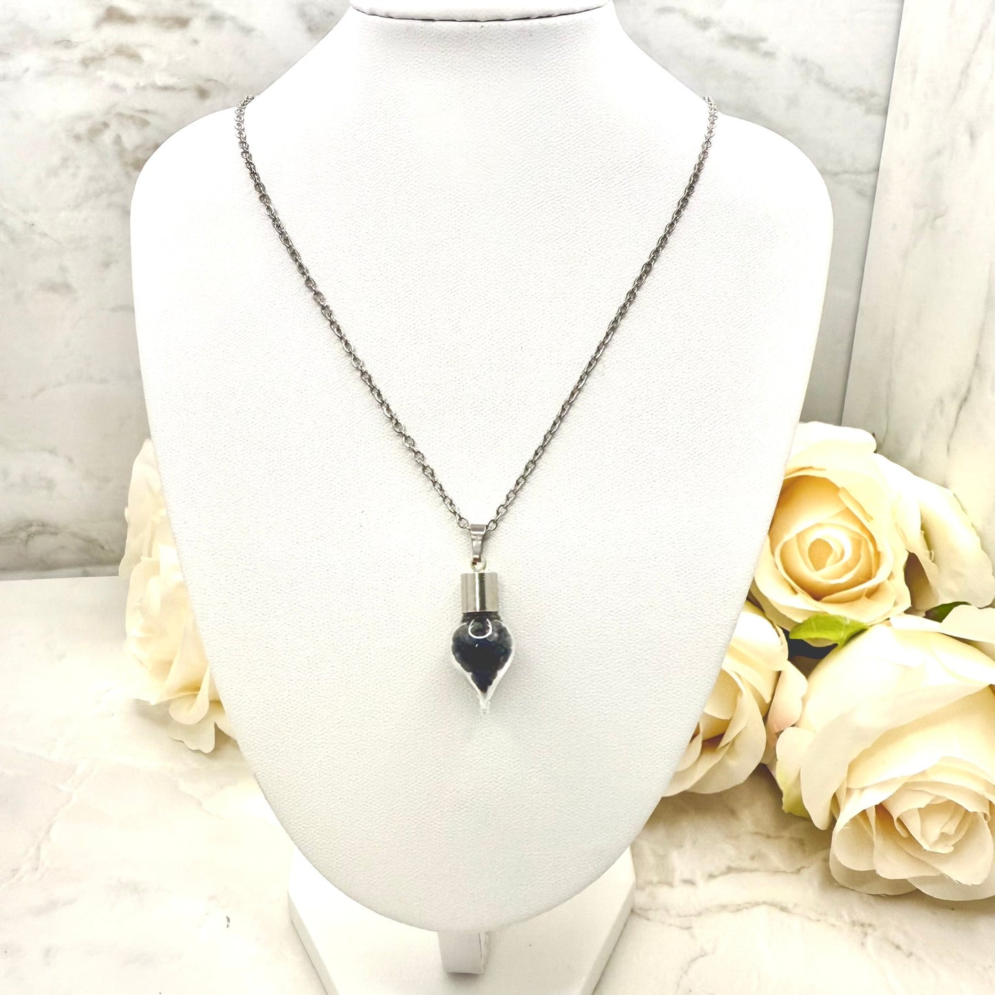Luxury Sapphire Pendant – 45th Wedding Anniversary Necklace | Elegant Gift for Her