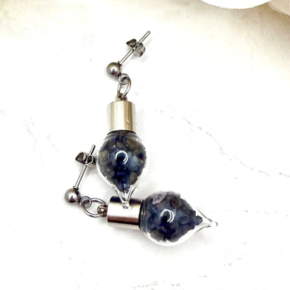 Luxury Sapphire Pendant & Earring Set (Stud or Huggie) – 45th Wedding Anniversary Jewellery Gift