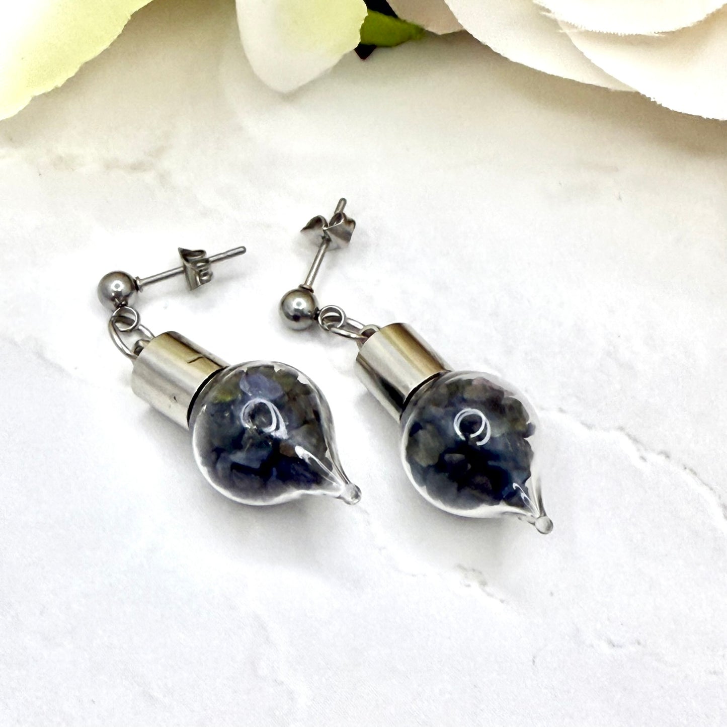 Luxury Sapphire Pendant & Earring Set (Stud or Huggie) – 45th Wedding Anniversary Jewellery Gift