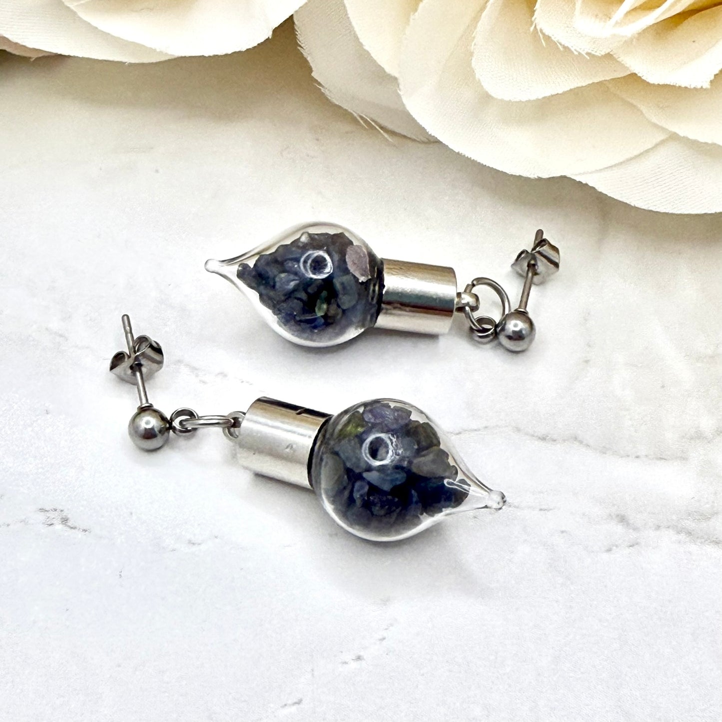 Luxury Sapphire Stud Earrings – 45th Wedding Anniversary Jewellery Gift