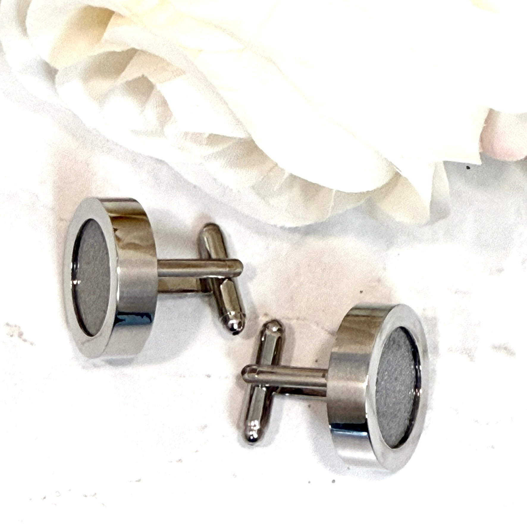 Luxury Statement Iron 6th Wedding Anniversary Cufflinks Handmade-Cufflinks-Handmadeanniversary-Handmade Anniversary