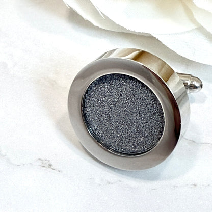 Luxury Statement Iron 6th Wedding Anniversary Cufflinks Handmade-Cufflinks-Handmadeanniversary-Handmade Anniversary