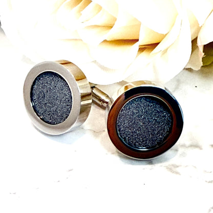 Luxury Statement Iron 6th Wedding Anniversary Cufflinks Handmade-Cufflinks-Handmadeanniversary-Handmade Anniversary