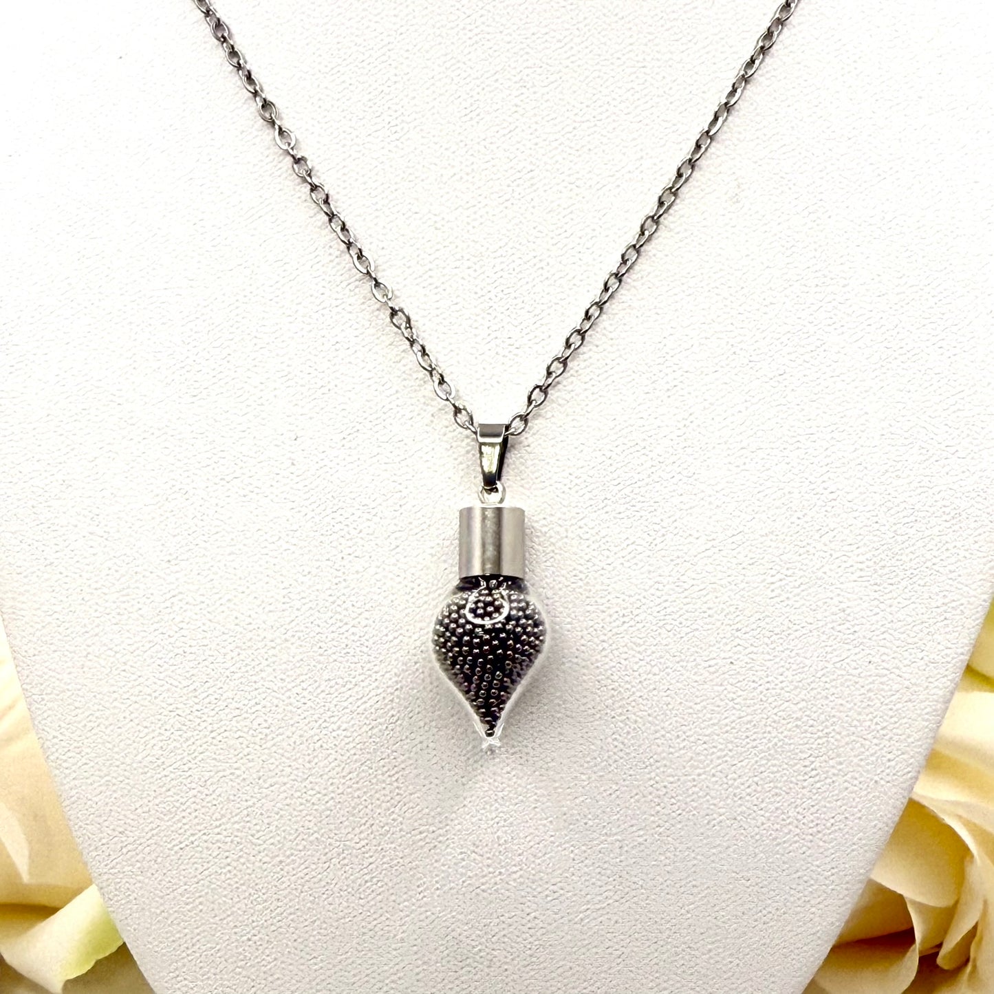 Luxury Statement Stainless Steel 11th Anniversary Pendant Handmade-Pendant & Earrings-Handmade Anniversary