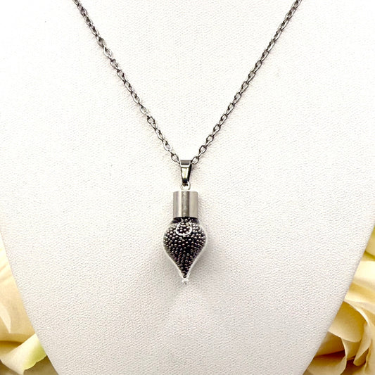 Luxury Statement Stainless Steel 11th Anniversary Pendant Handmade-Pendant & Earrings-Handmade Anniversary