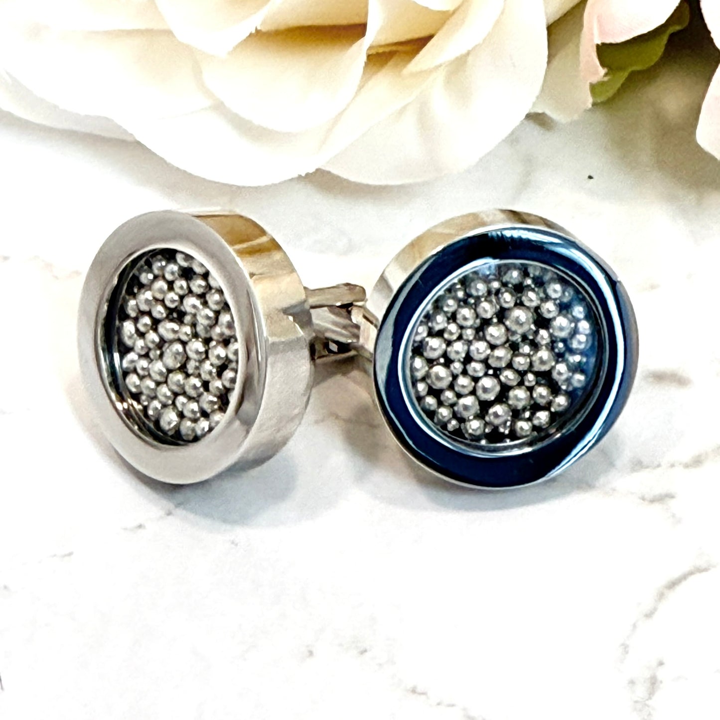 Luxury Statement Tin 10th Anniversary Cufflinks Handmade-Cufflinks-Handmadeanniversary-Handmade Anniversary