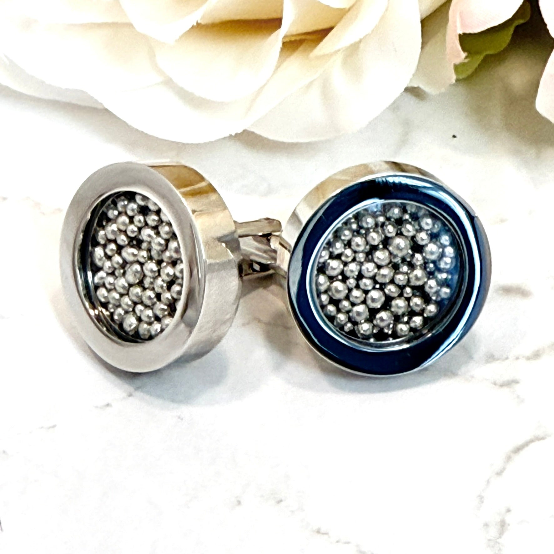 Luxury Statement Tin 10th Anniversary Cufflinks Handmade-Cufflinks-Handmadeanniversary-Handmade Anniversary